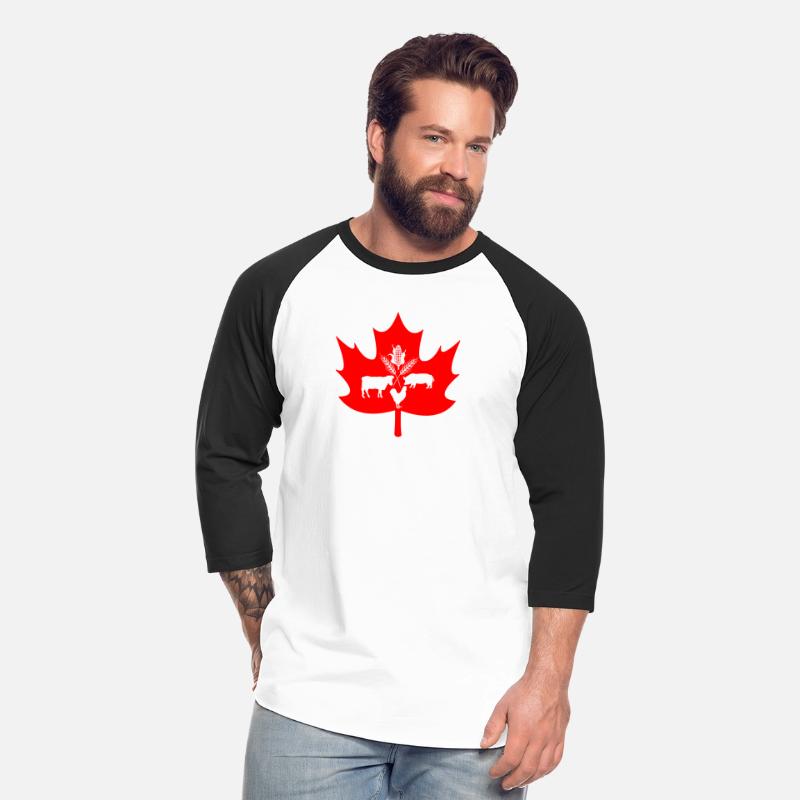Canada maple leaf farm animal logo