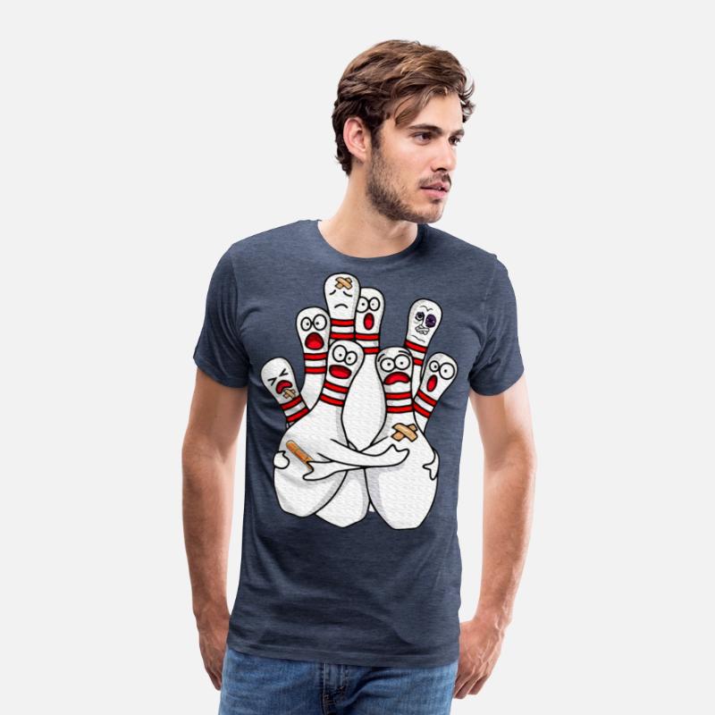 Cartoon Bowling Scared Bowling Pins Sport Bowler