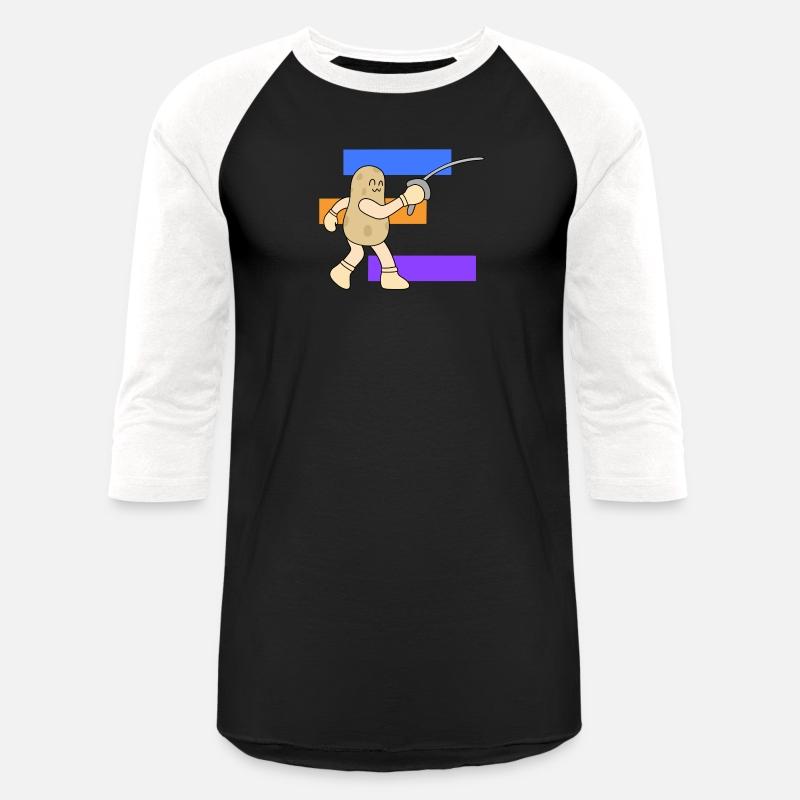 Cartoon potato fencing