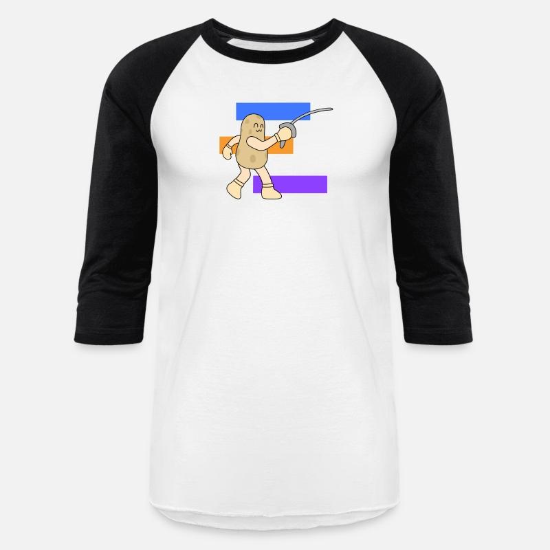 Cartoon potato fencing