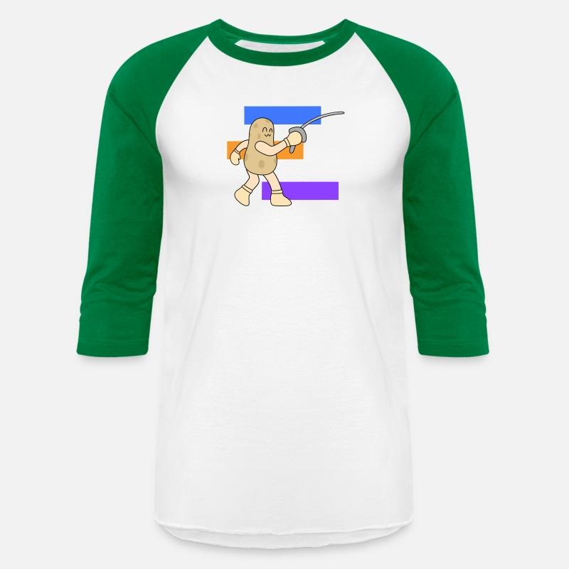 Cartoon potato fencing