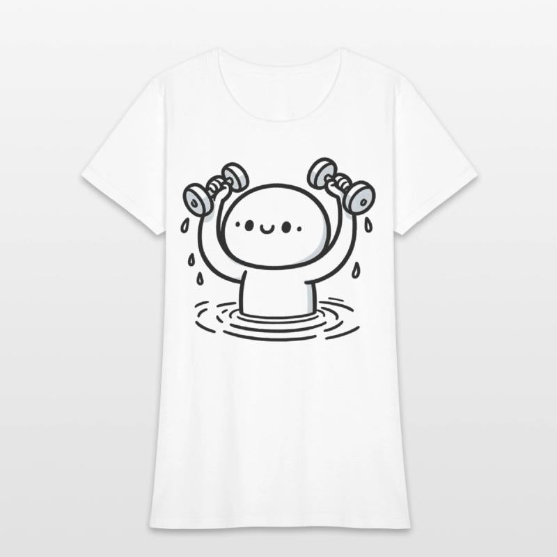 Cartoon Water Aerobics Aqua Aerobics