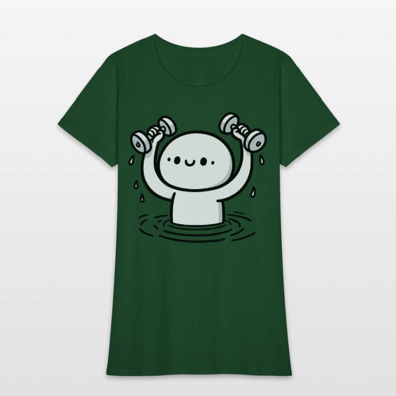 Cartoon Water Aerobics Aqua Aerobics