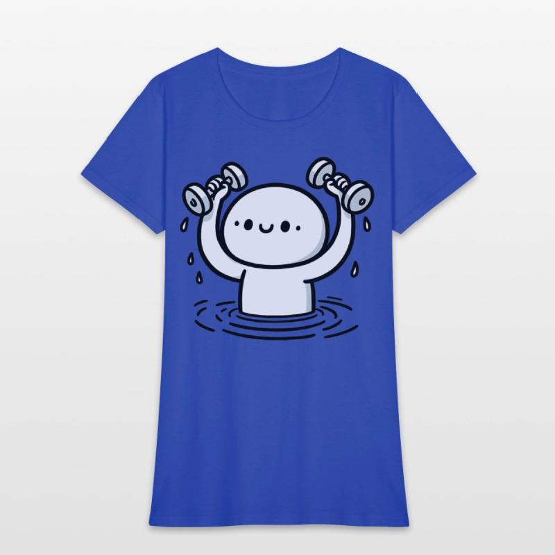 Cartoon Water Aerobics Aqua Aerobics