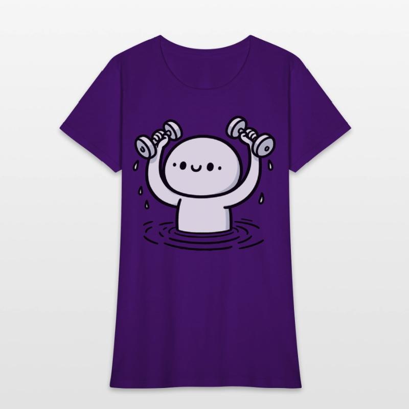 Cartoon Water Aerobics Aqua Aerobics