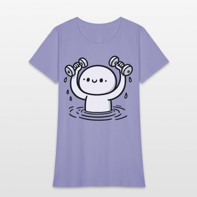 Cartoon Water Aerobics Aqua Aerobics