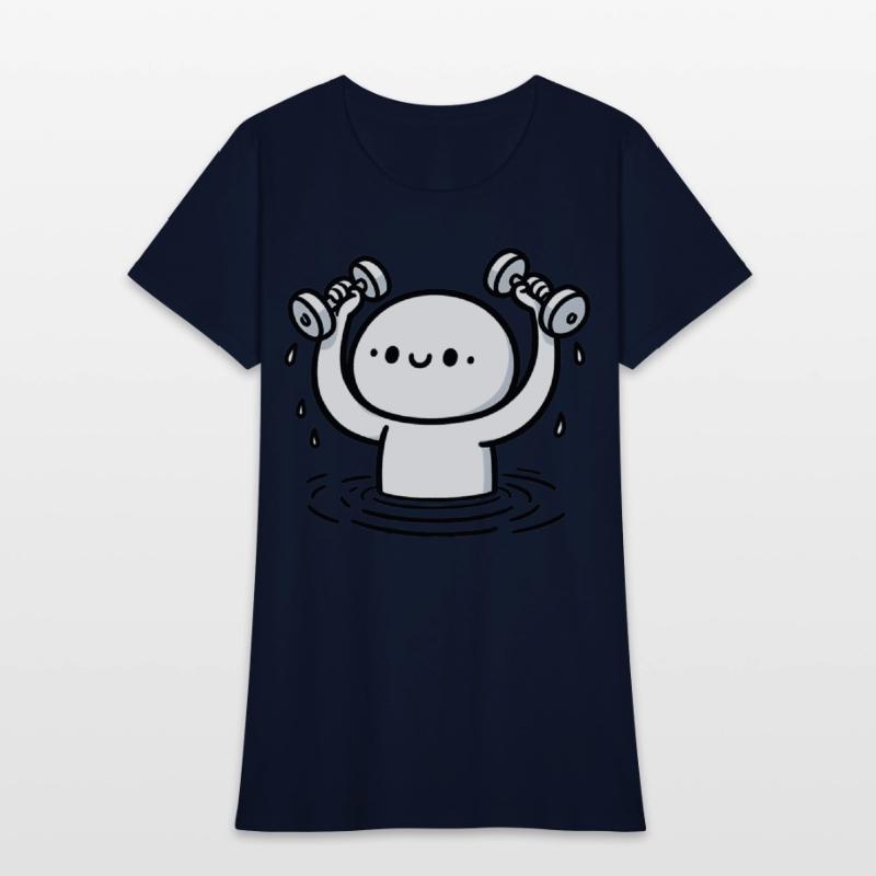 Cartoon Water Aerobics Aqua Aerobics