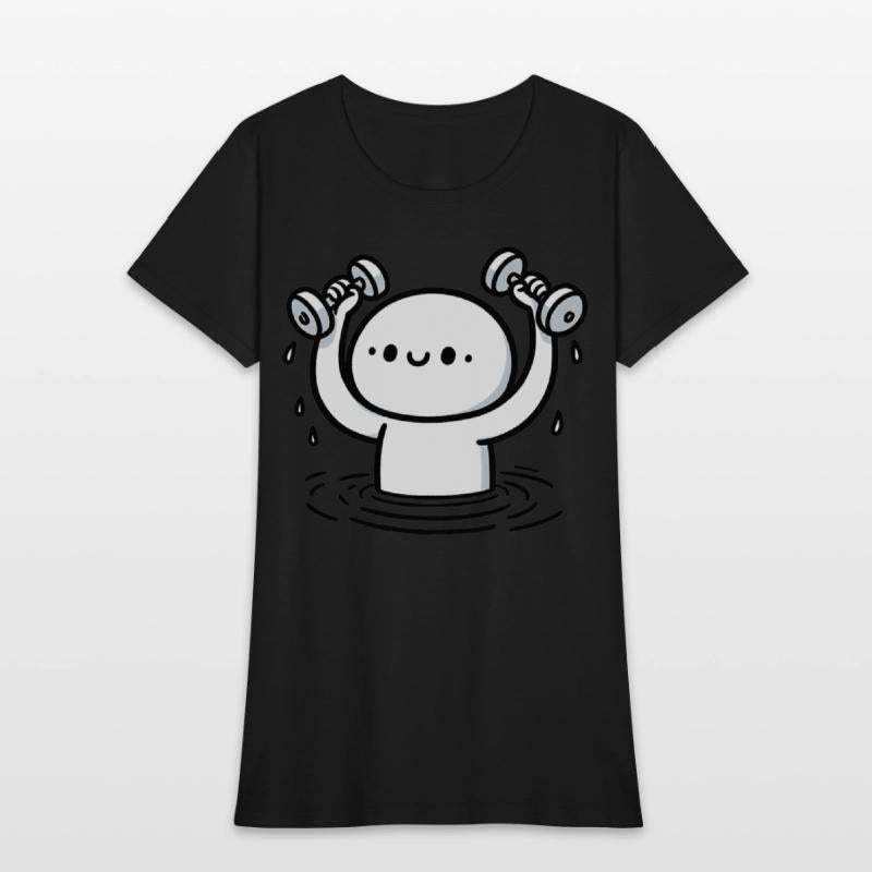 Cartoon Water Aerobics Aqua Aerobics