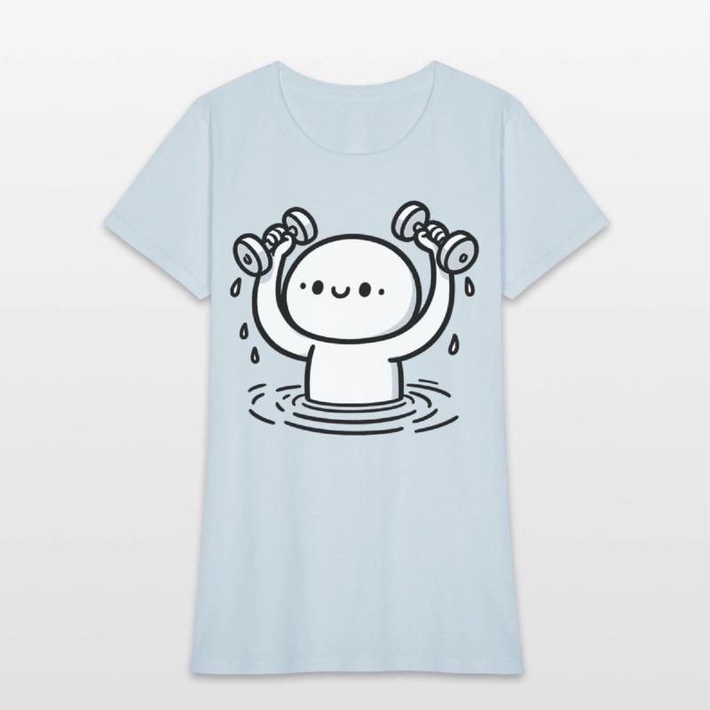 Cartoon Water Aerobics Aqua Aerobics