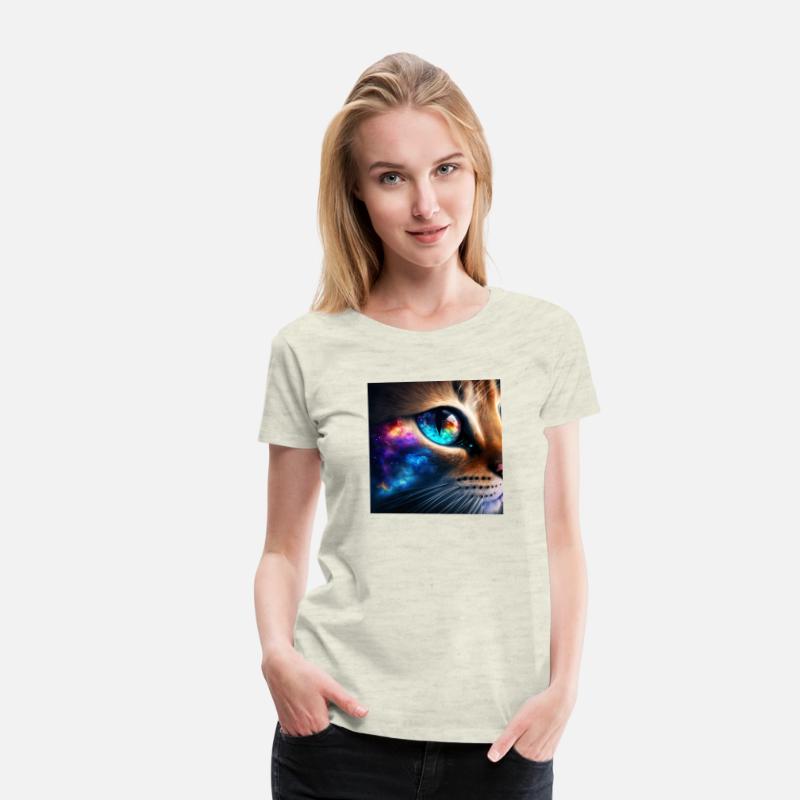 Cats Eyes Colorful in Space Reflections