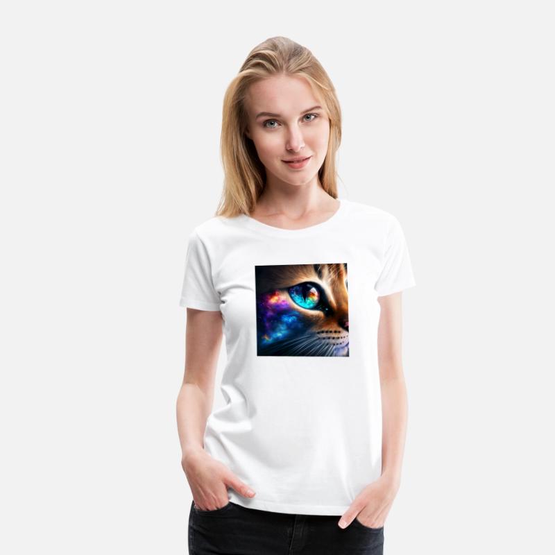 Cats Eyes Colorful in Space Reflections