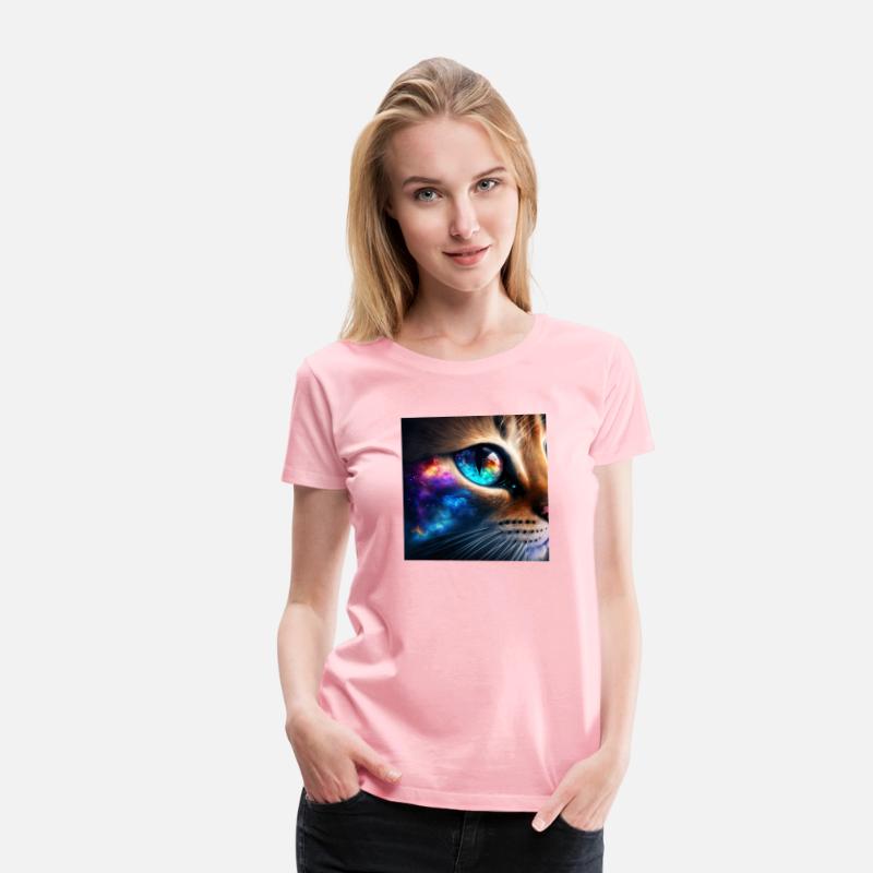 Cats Eyes Colorful in Space Reflections