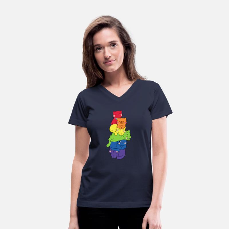Cats Pile LGBT Rainbow Flag Kawaii