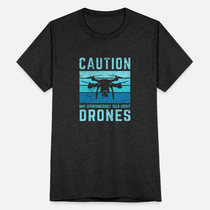 Caution Funny Drone Pilot Flying Aerial Vehicle Qu