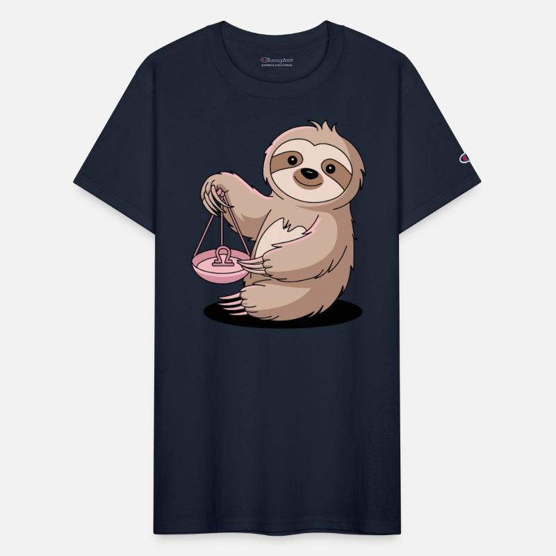 Charming Libra Zodiac Sloth With Balance