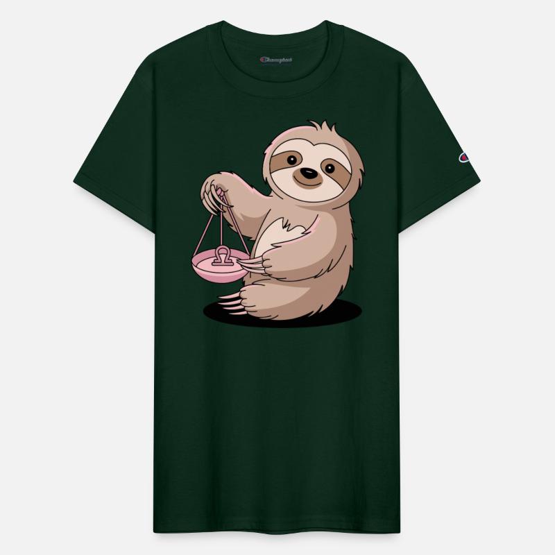 Charming Libra Zodiac Sloth With Balance