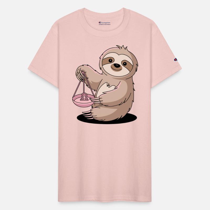 Charming Libra Zodiac Sloth With Balance
