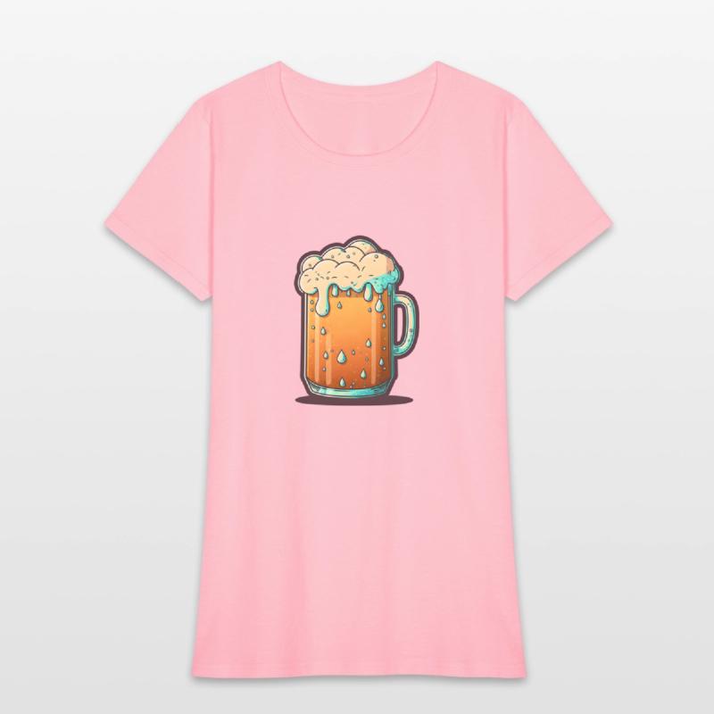 Chilled Overflowing Beer Mug Illustration