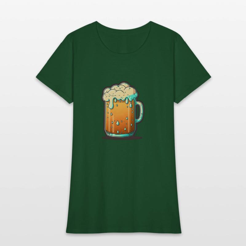 Chilled Overflowing Beer Mug Illustration