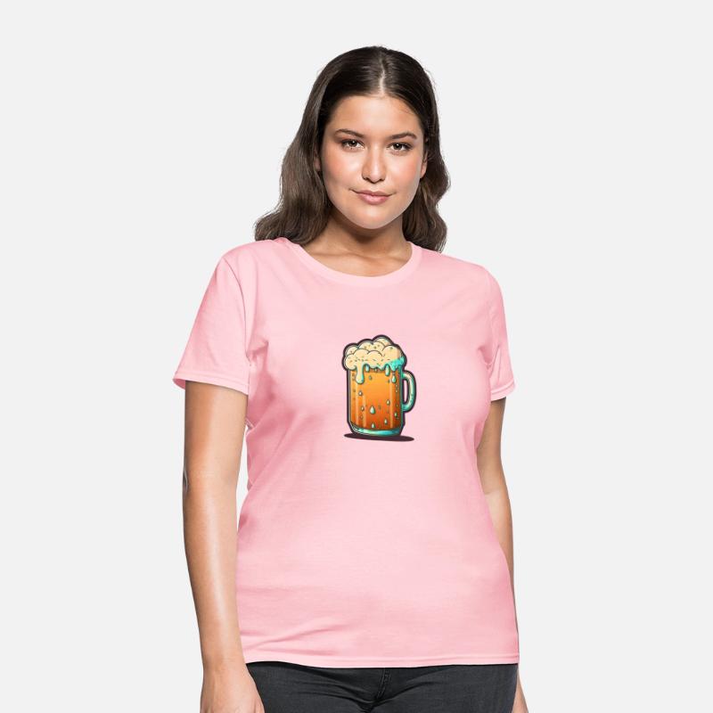 Chilled Overflowing Beer Mug Illustration