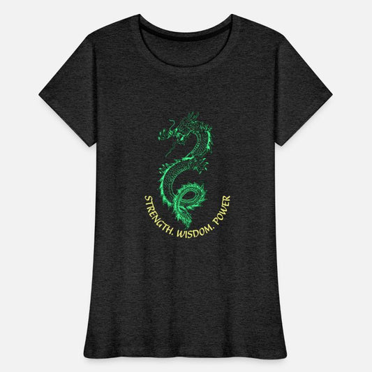 Chinese symbolic spirit green dragon head creature