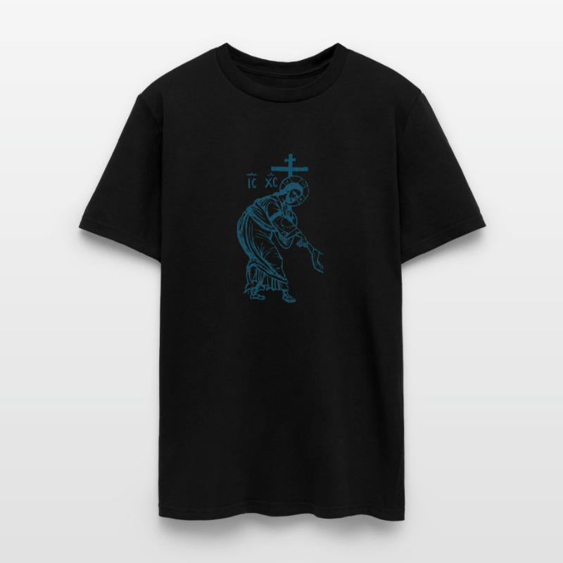 Christ Byzant Resurrection Blue