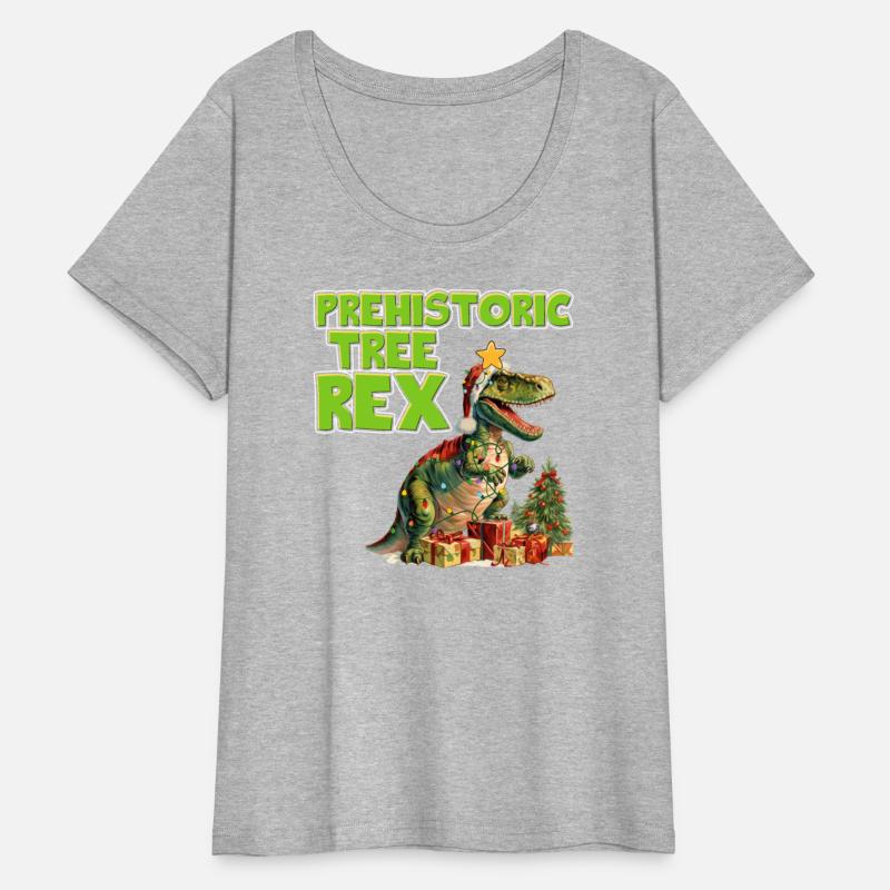 Christmas Prehistoric Tree Rex Dinosaur Fan