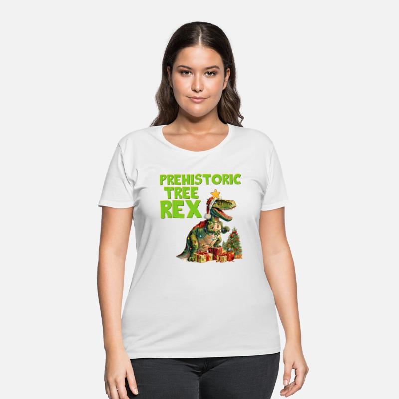 Christmas Prehistoric Tree Rex Dinosaur Fan