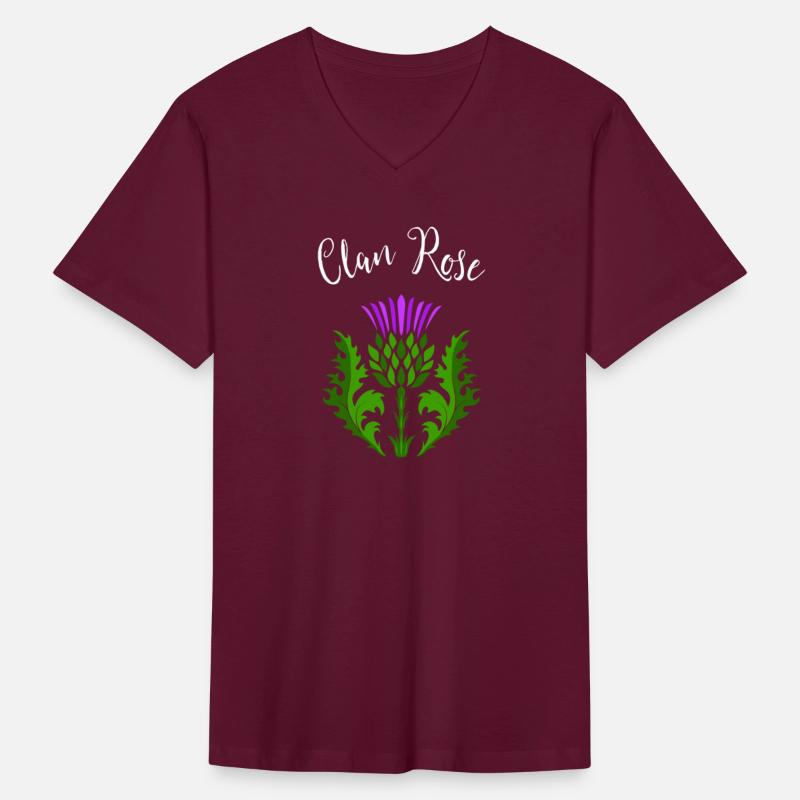 Clan Rose Surname Thistle Flower Scottish Clan