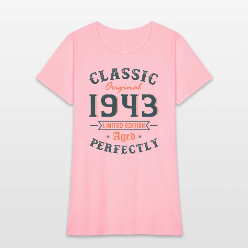 Classic 1943 Aged Perfectly 80th Birthday Gift