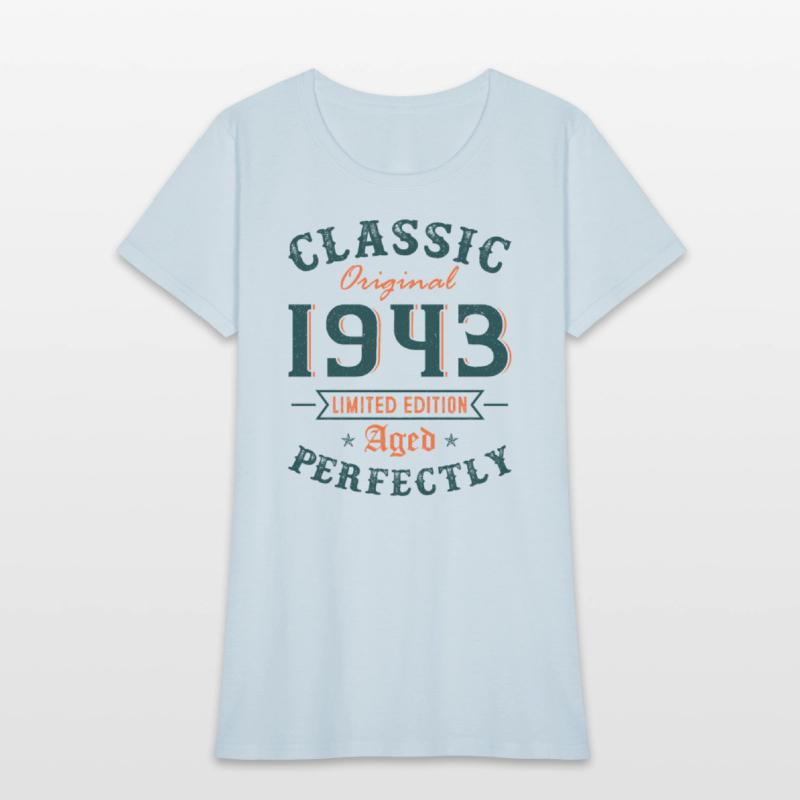 Classic 1943 Aged Perfectly 80th Birthday Gift