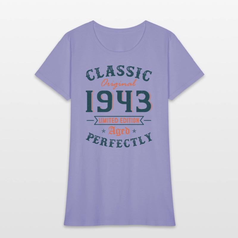 Classic 1943 Aged Perfectly 80th Birthday Gift