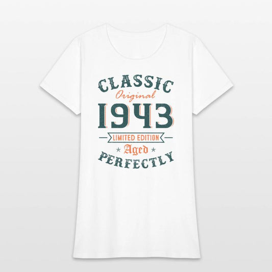 Classic 1943 Aged Perfectly 80th Birthday Gift