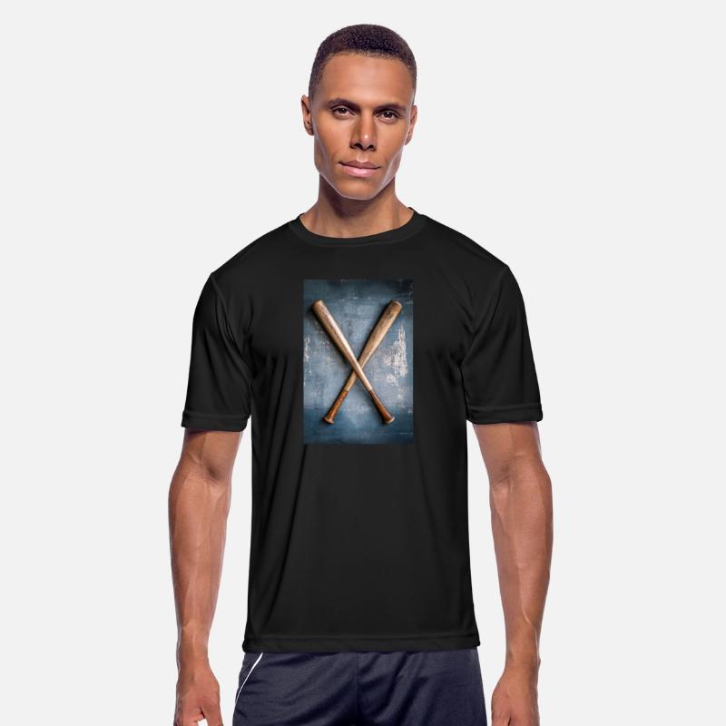 Classic Baseball Bats Crossed