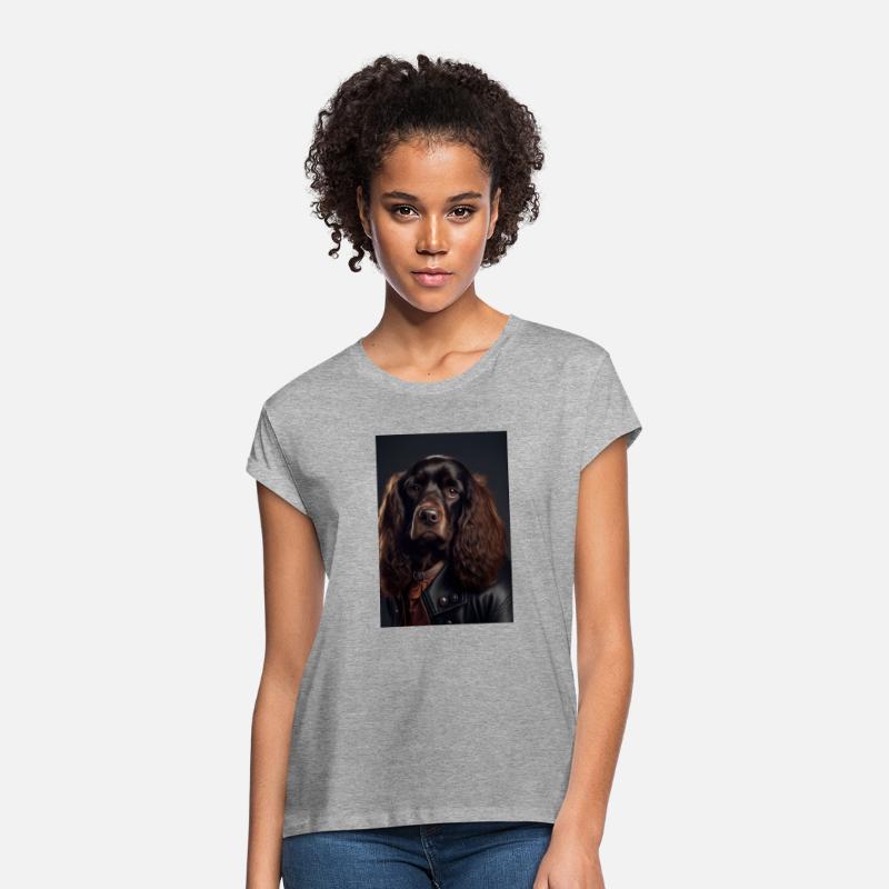 Cocker Spaniel Dog wearing leather jacket - Dog Br