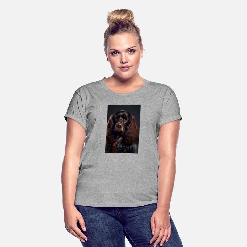 Cocker Spaniel Dog wearing leather jacket - Dog Br