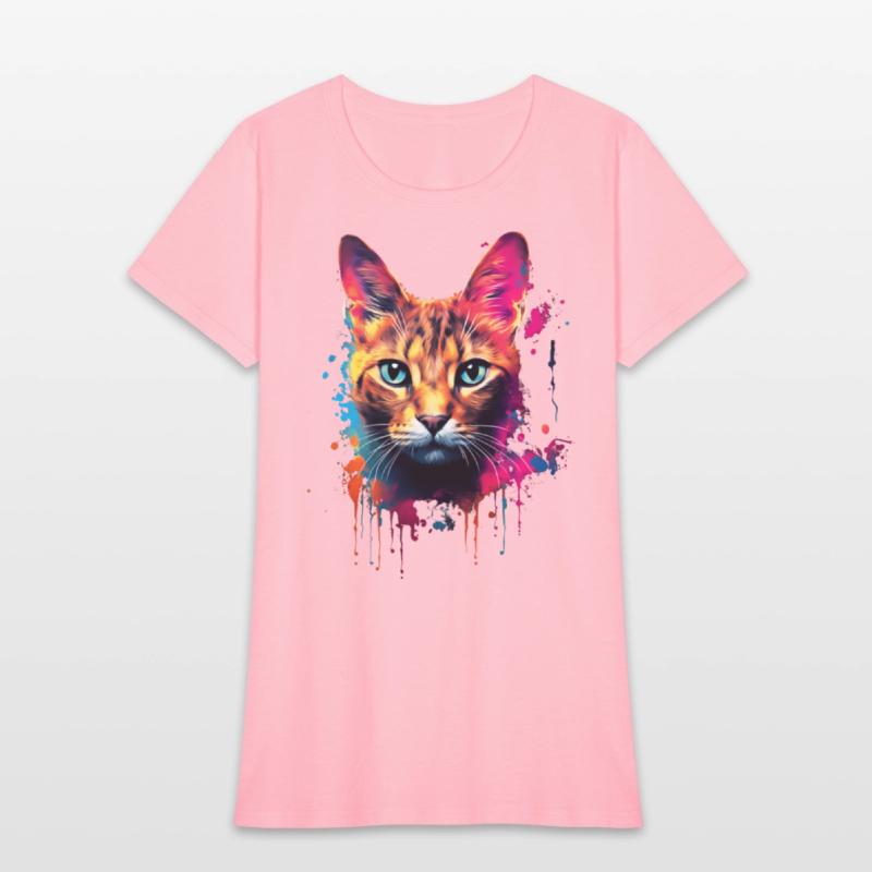 Color Explosion Abyssinian Cat Digital