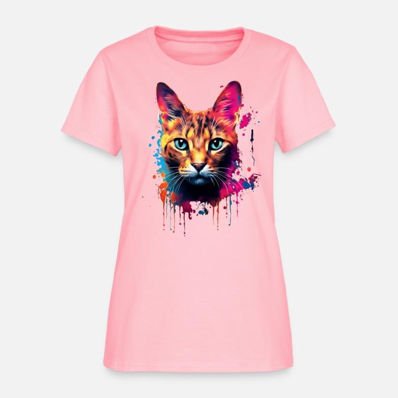 Color Explosion Abyssinian Cat Digital
