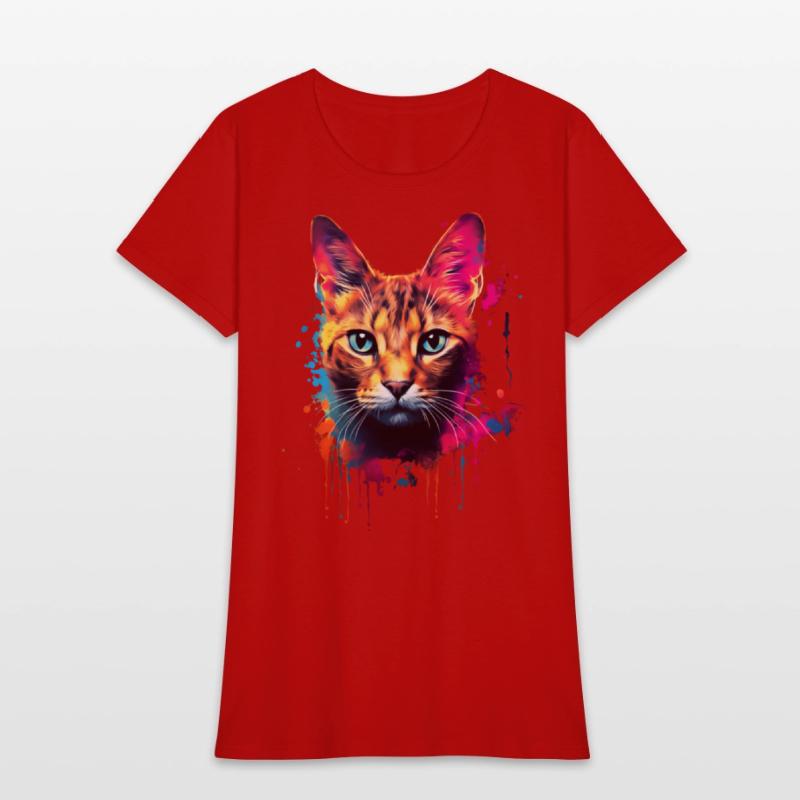 Color Explosion Abyssinian Cat Digital