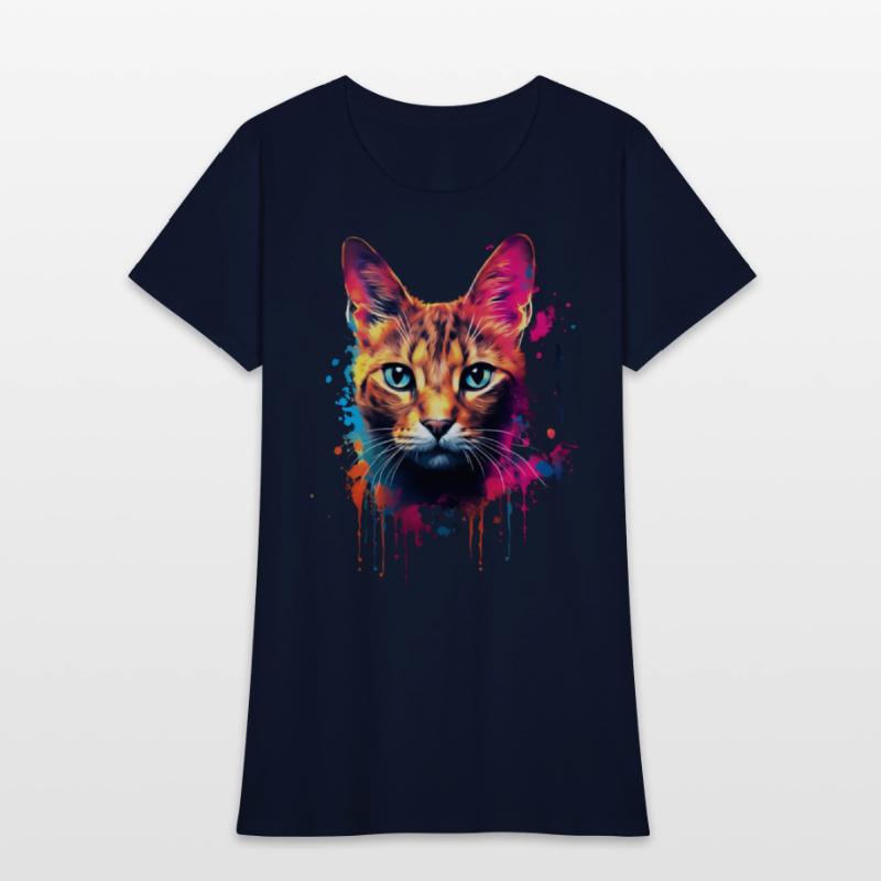 Color Explosion Abyssinian Cat Digital