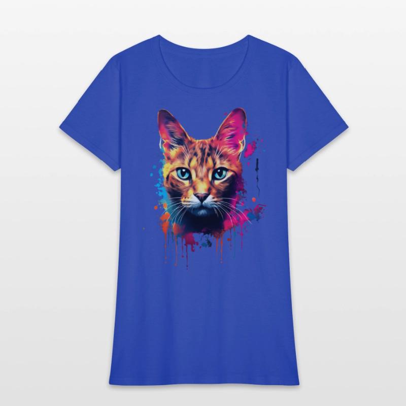 Color Explosion Abyssinian Cat Digital