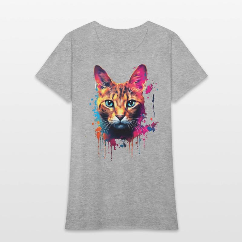 Color Explosion Abyssinian Cat Digital