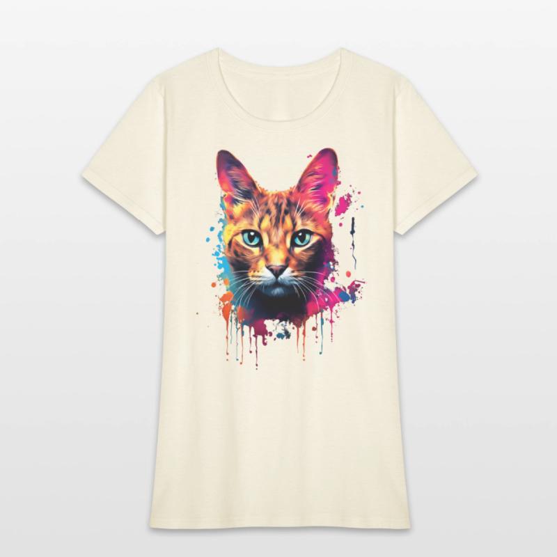 Color Explosion Abyssinian Cat Digital