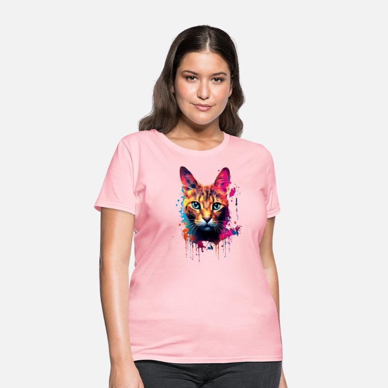 Color Explosion Abyssinian Cat Digital