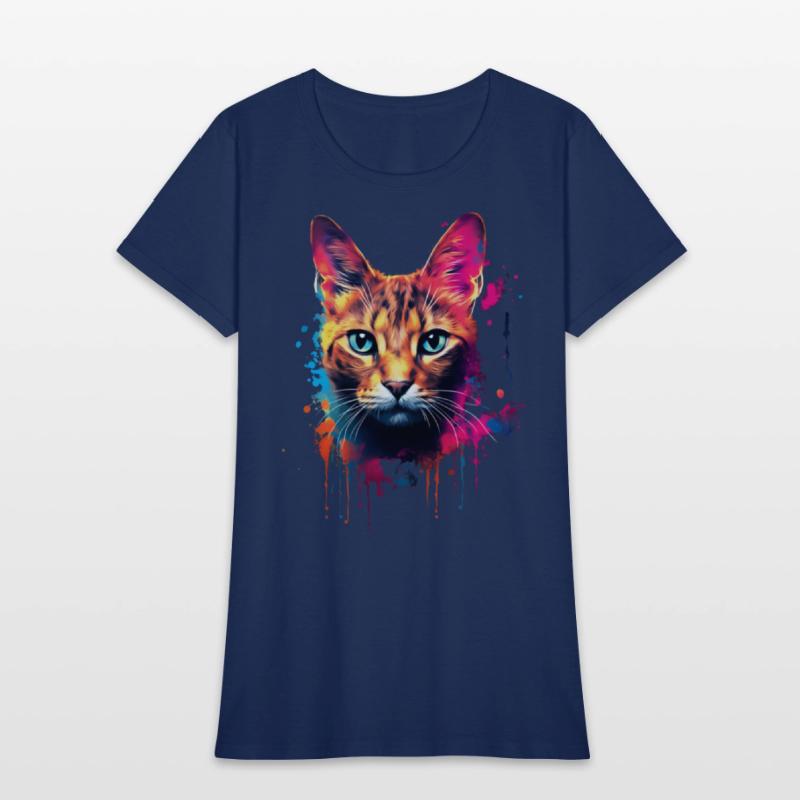 Color Explosion Abyssinian Cat Digital