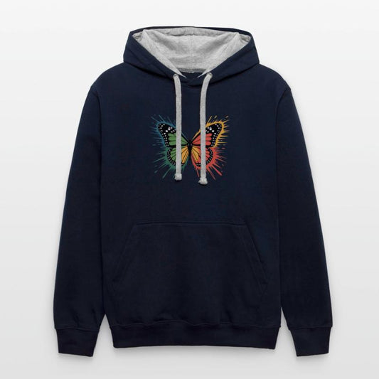 Colorful Butterfly With Color Explosion