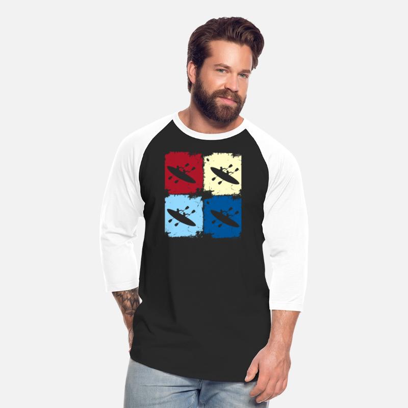 Colorful Kayaking Duo Silhouette Pop Art Design