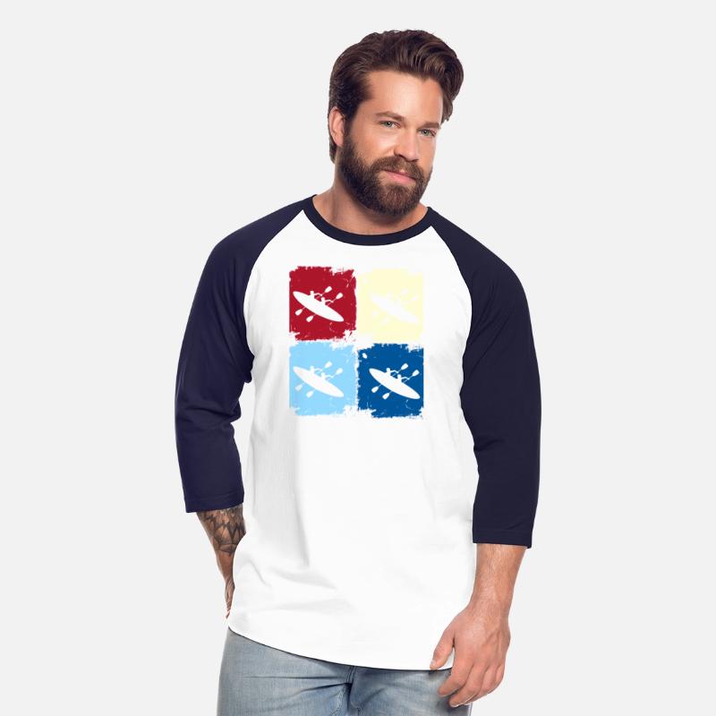 Colorful Kayaking Duo Silhouette Pop Art Design