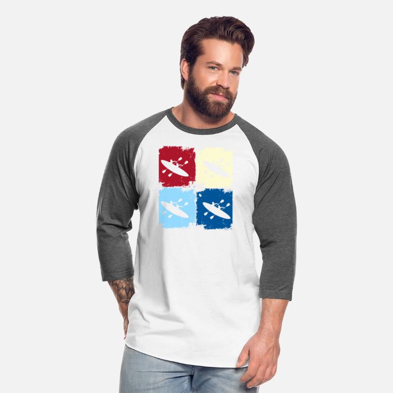 Colorful Kayaking Duo Silhouette Pop Art Design