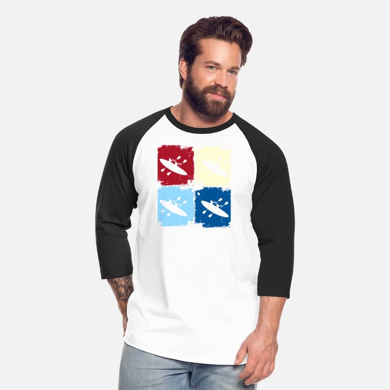 Colorful Kayaking Duo Silhouette Pop Art Design